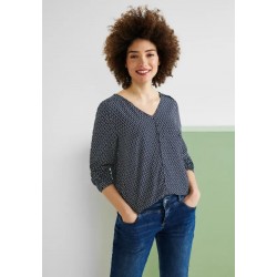 Blouse marine/écru