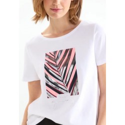 Tee Shirt blanc imprimé devant