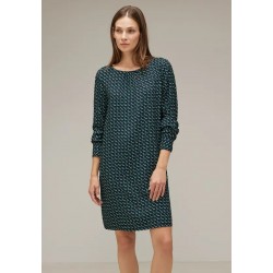 Robe marine, verte, blanche