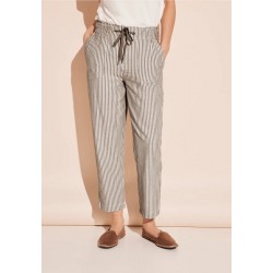 Pantalon fluide rayé